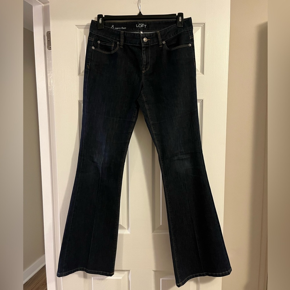 Loft Dark Flare Jeans